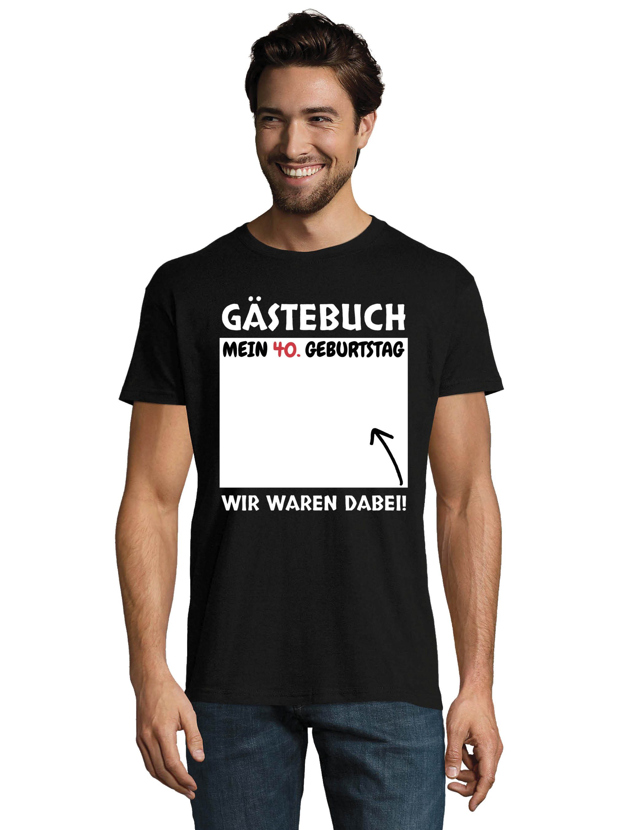 Youth Designz Print-Shirt Gästebuch 40. Geburtstag Herren T-Shirt lustiger günstig online kaufen