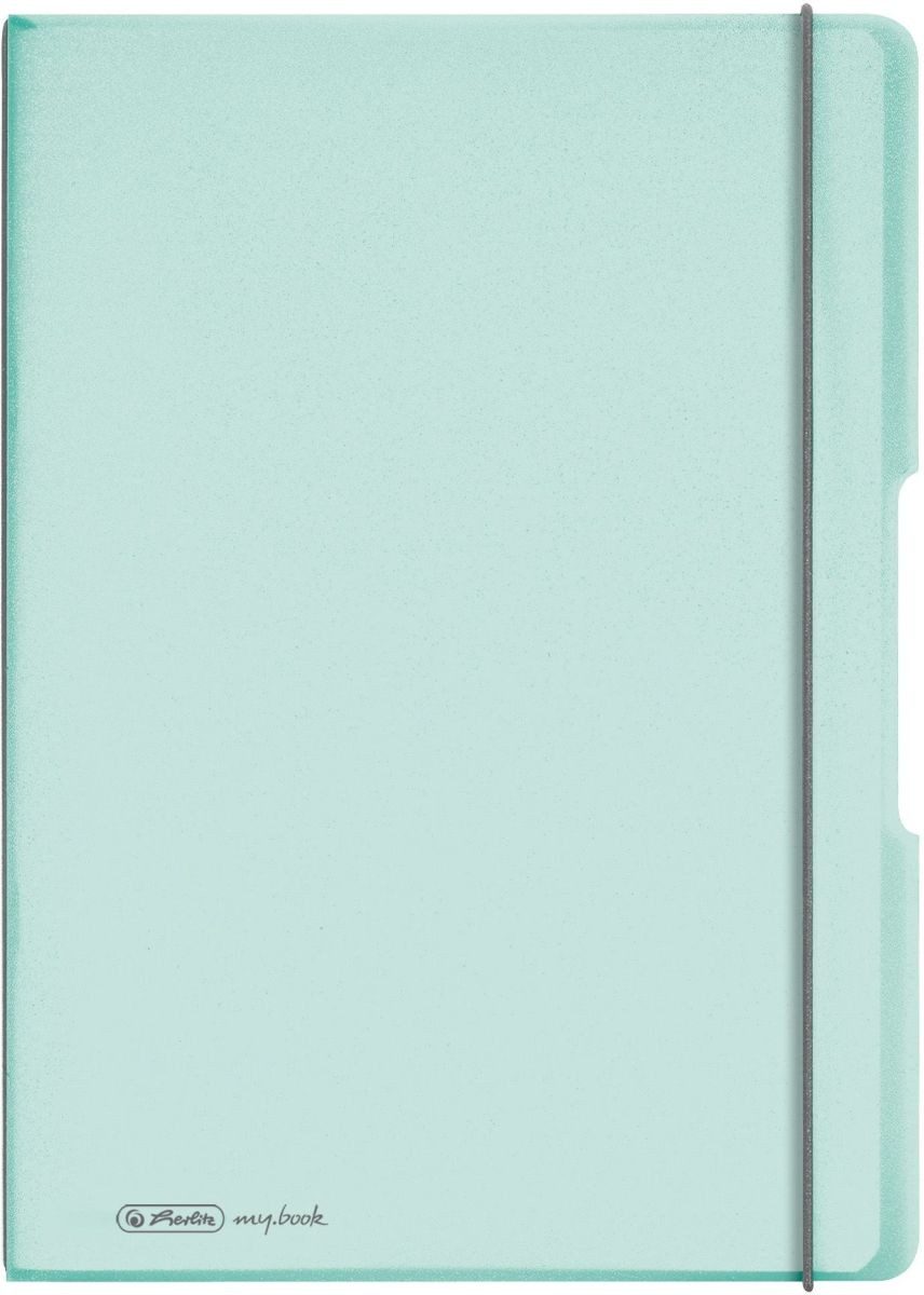 Herlitz Notizbuch Notizheft my.book flex PP A4 2x40 Blatt liniert/kariert minze