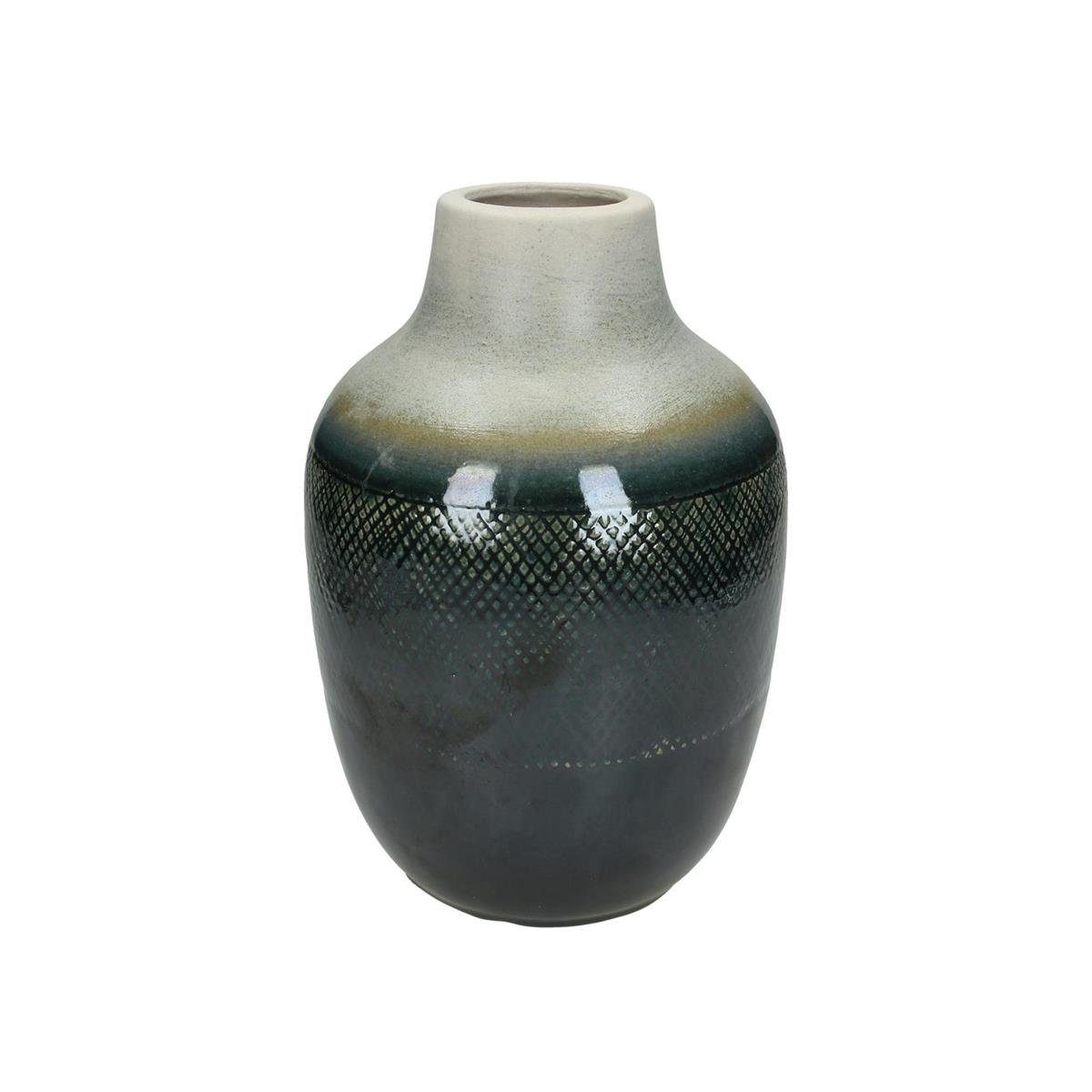 Engelnburg 1er Set, Engelnburg 18x18x26.5cm Blau Keramik Dekovase Vase (kein Set) Hochwertige Blumenvase