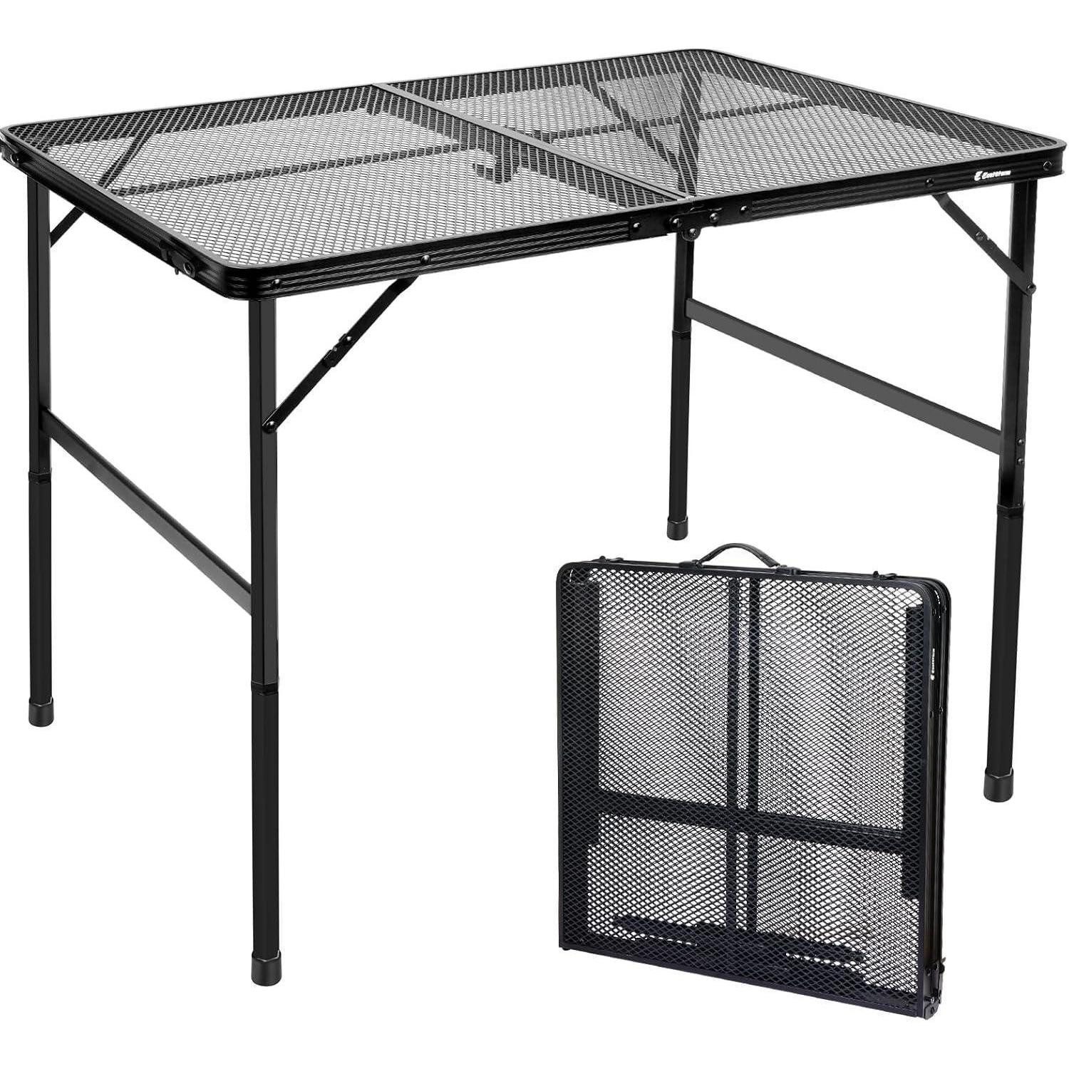 LuxusKollektion Campingtisch Campingtisch Klappbar 120x60cm Schwarz-groß 120 x 60 cm