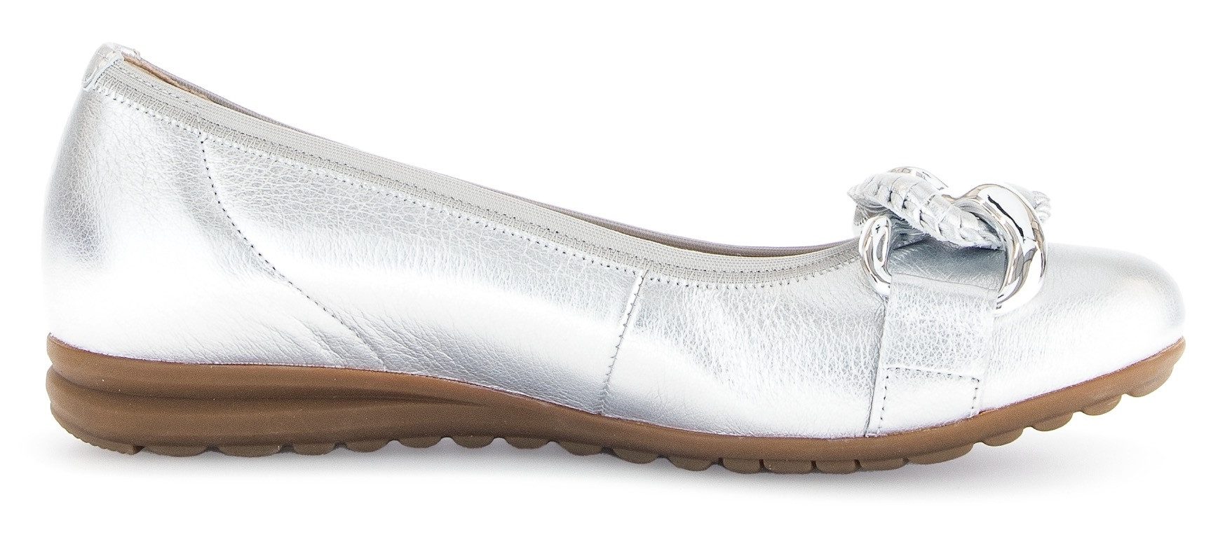 Gabor FLORENZ Ballerina, Keilabsatz, Businessschuh, Halbschuh, Schlupfschuh mit Zierkette – Bild 4 von 5