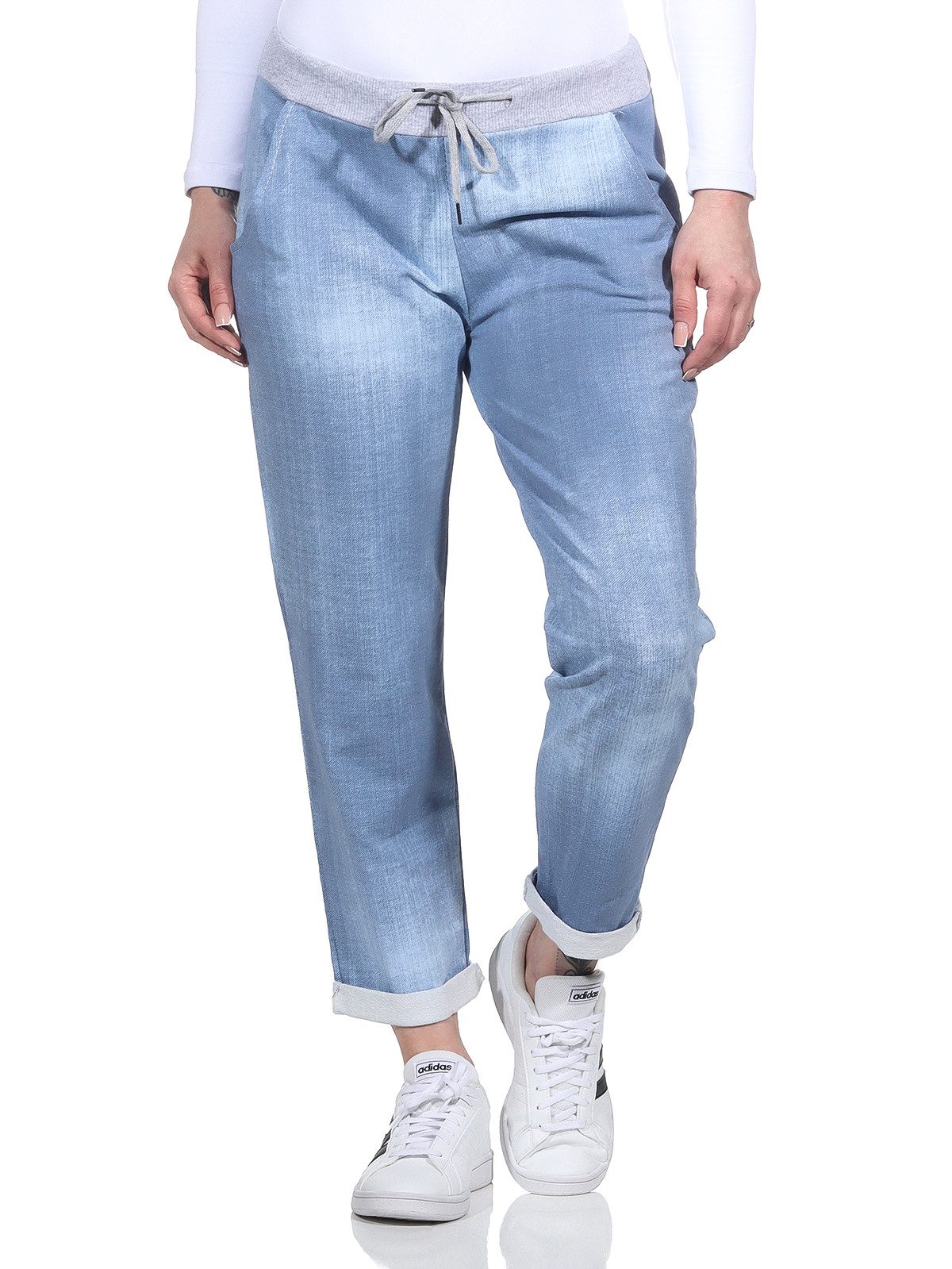 Jogginghose Damen Jogginghose 2581 36-40 Hellblau / Uni