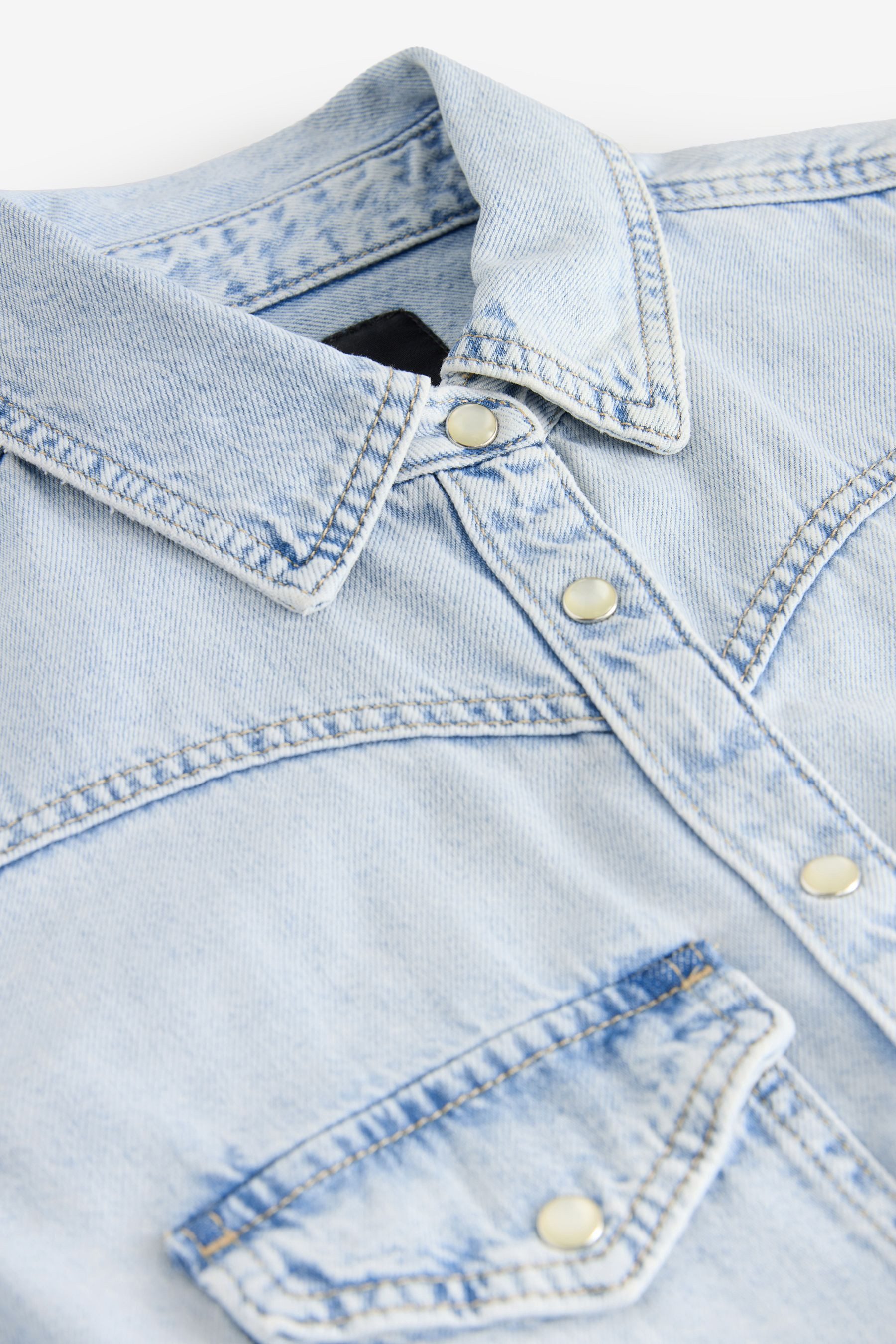 Next Midikleid Western-Jeanskleid Baumwolle für größere günstig online kaufen