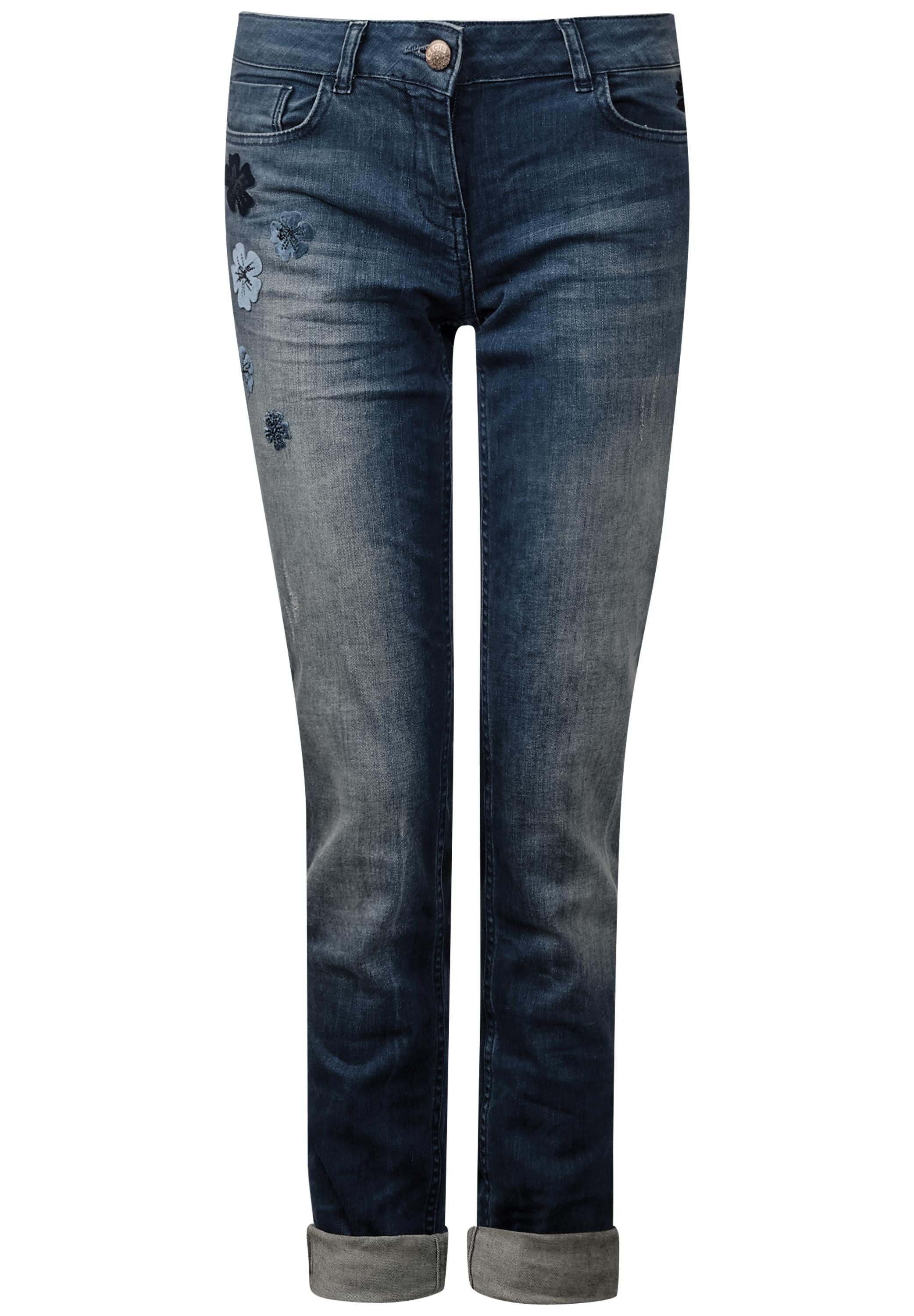 5-Pocket-Jeans Samtblüten Denim Charlize
