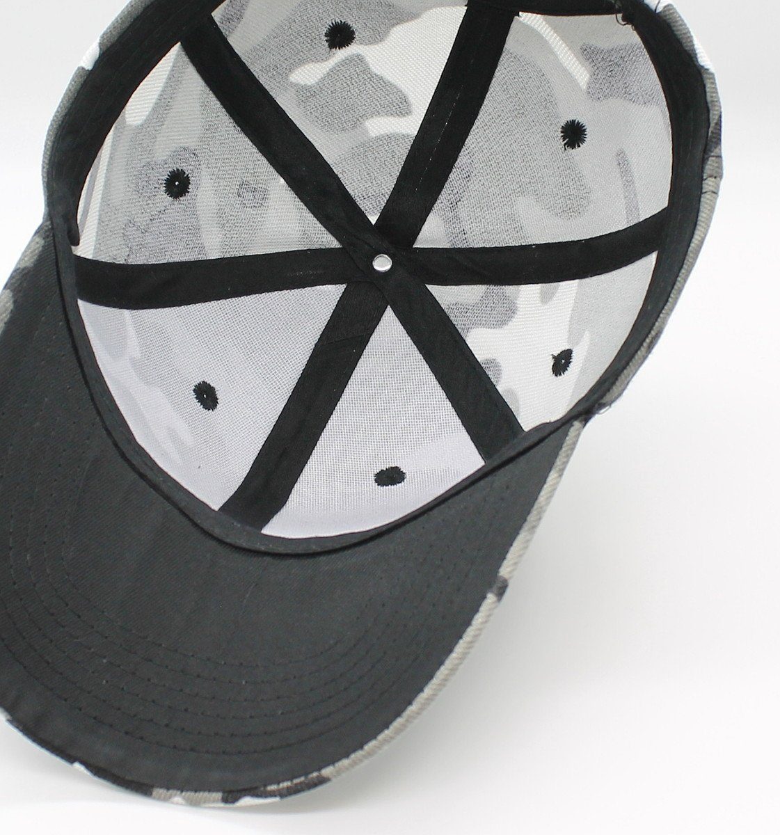 Basecap Muster Cap Schirmmütze Baseball Damen Army K105-GrauArmy mit Kappe Camouflage Belüftungslöcher dy_mode Herren