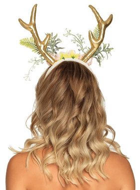 Boland Kostüm Dream Deer Haarspange, Traumhaftes Fantasy-Geweih mit Kunstblumen