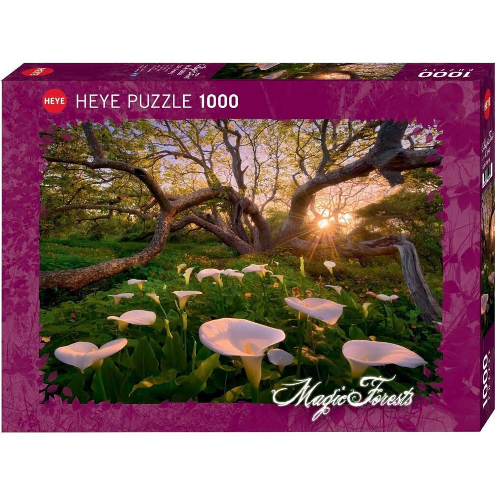 HEYE Puzzle 1000 Teile Puzzle - Zauberwälder: Calla Clearing, Puzzleteile