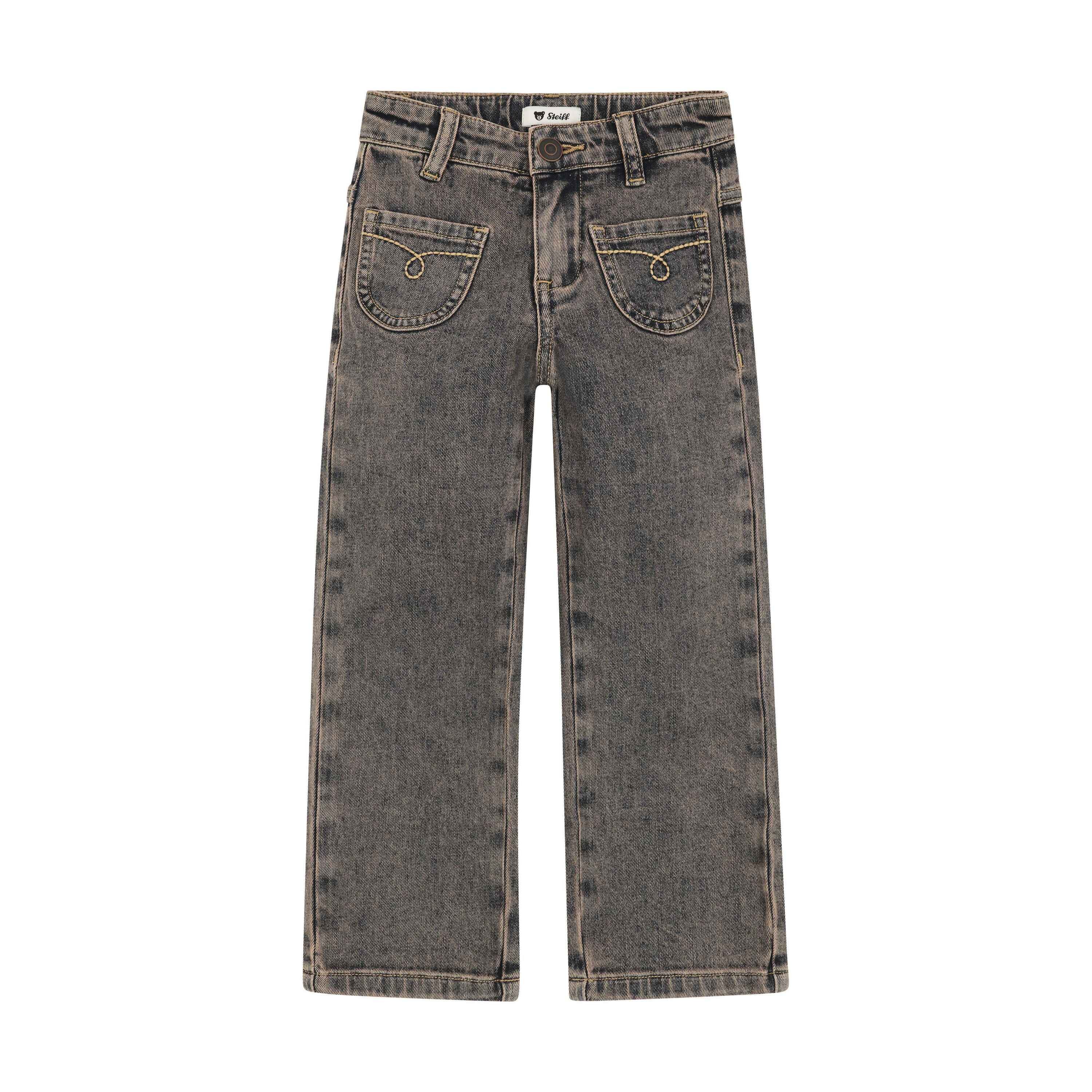 Steiff Sonnenhut Jeanshose Western Core, verstellbarer Bund