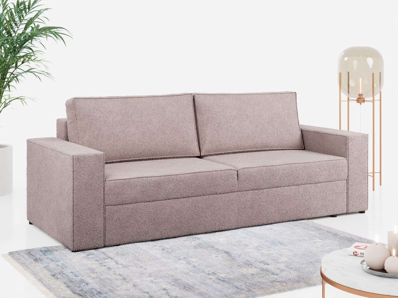 MKS MÖBEL Sofa Schlaffunktion Modern LEO, mit Bettkasten, und Stil