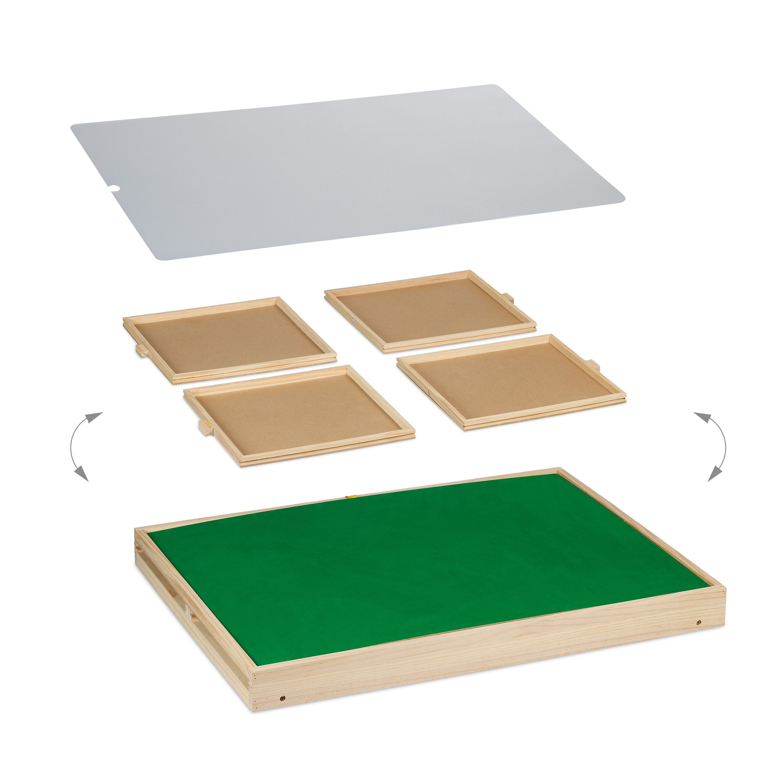 VEVOR Puzzlebrett 1500-teilig - Mit 4 Schubladen & Abdeckung, 865x635mm