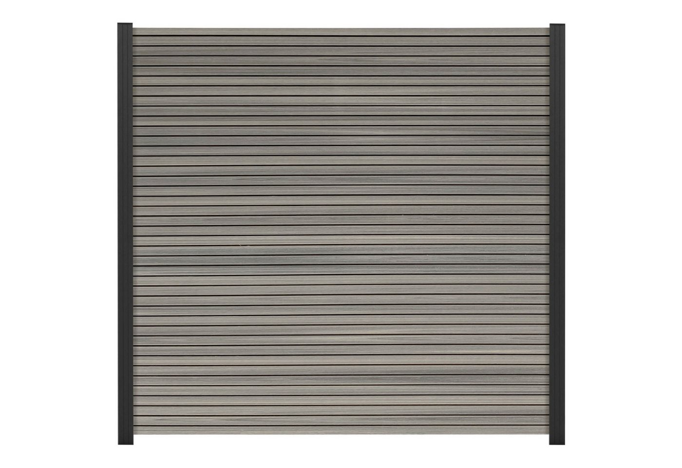 GartenLand Zaun Shadowline WPC Co-extrudiert ca. 180x180 cm, (Set, Ohne Pfosten, ca. 180x180 cm), Lamellen Co-Extrudiert, besonders haltbar, Pflegeleicht