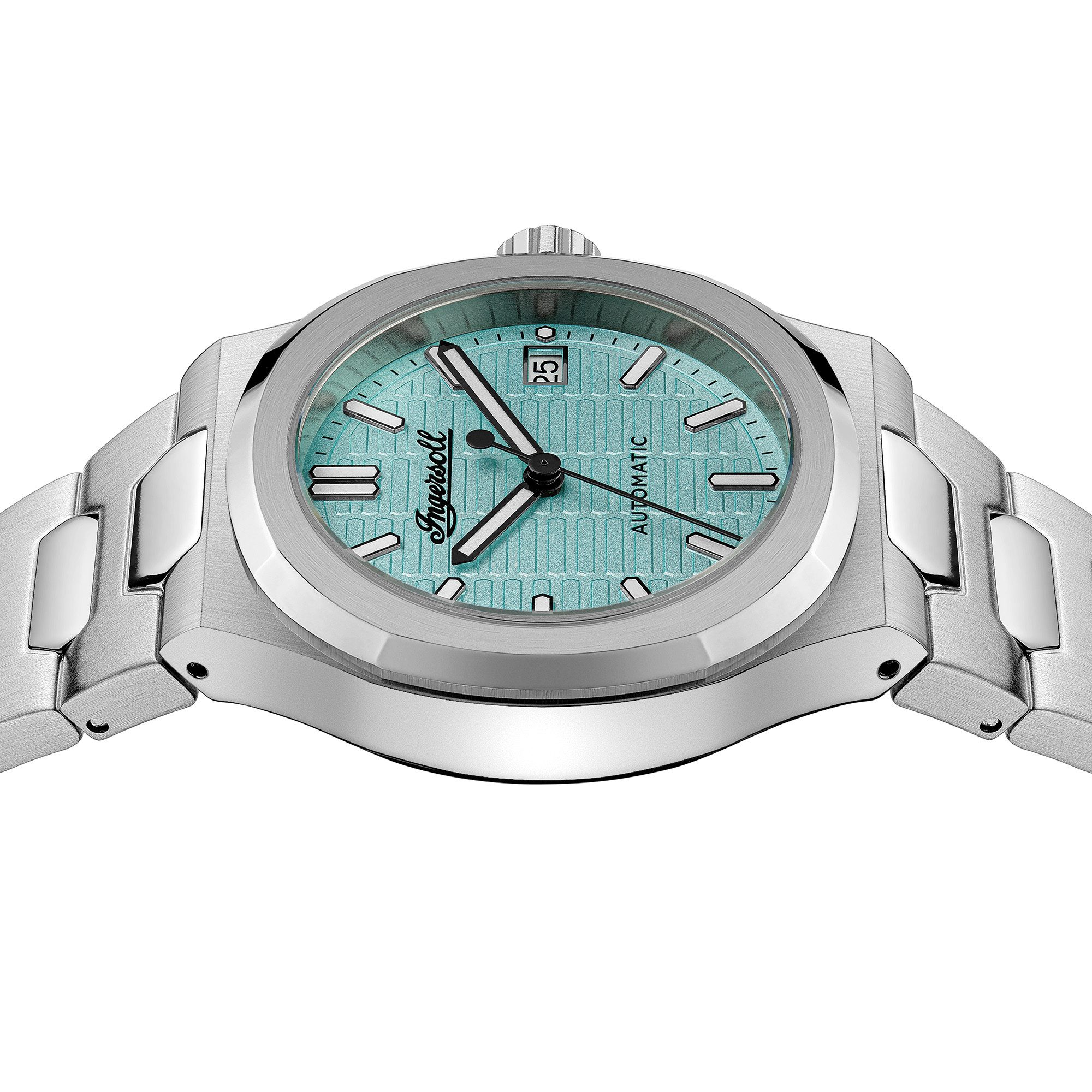 Ingersoll Automatikuhr The Catalina I14601, Armbanduhr, Herrenuhr, Mechanische Uhr, Edelstahlarmband, analog, Tag
