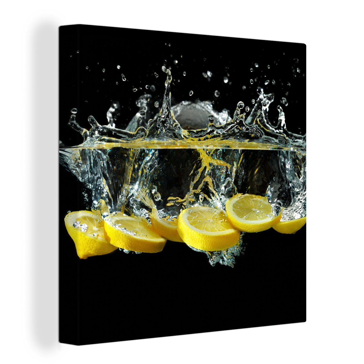 OneMillionCanvasses® Leinwandbild Zitrone - Frucht - Gelb - Stilleben - Was günstig online kaufen