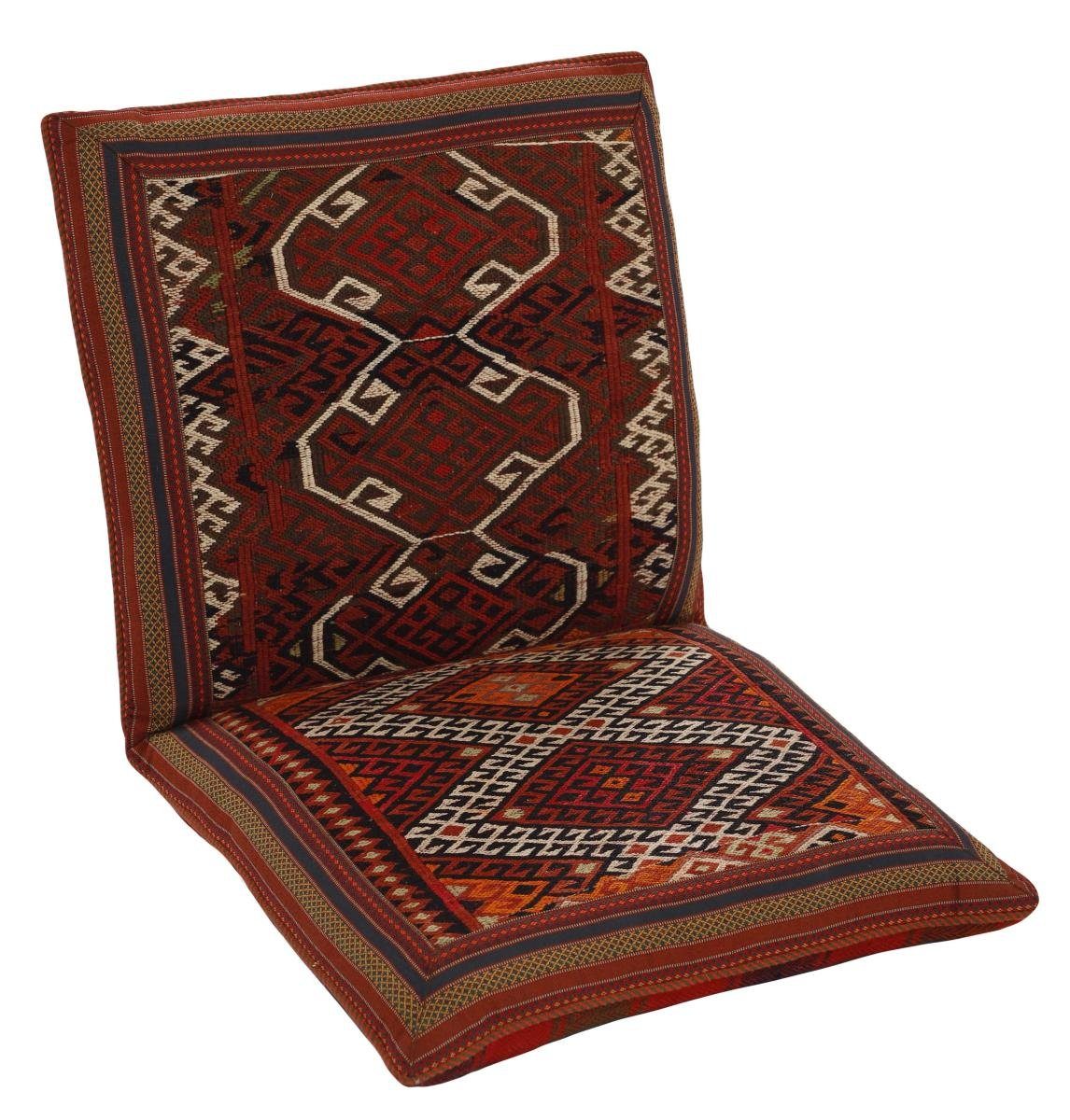 Orientteppich Seat Cushion 59x111 Handgeknüpfter Orientteppich / Perserteppich, Nain Trading, rechteckig, Höhe: 3 mm