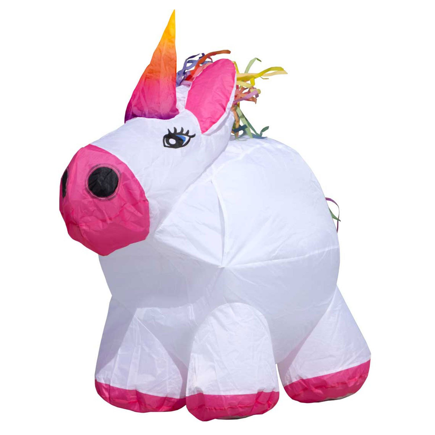 HQ Windspiel HQ Bodenwindspiel Bouncing Buddy Unicorn Einhorn buntes Windspiel, ein Spaß für jeden Zuschauer