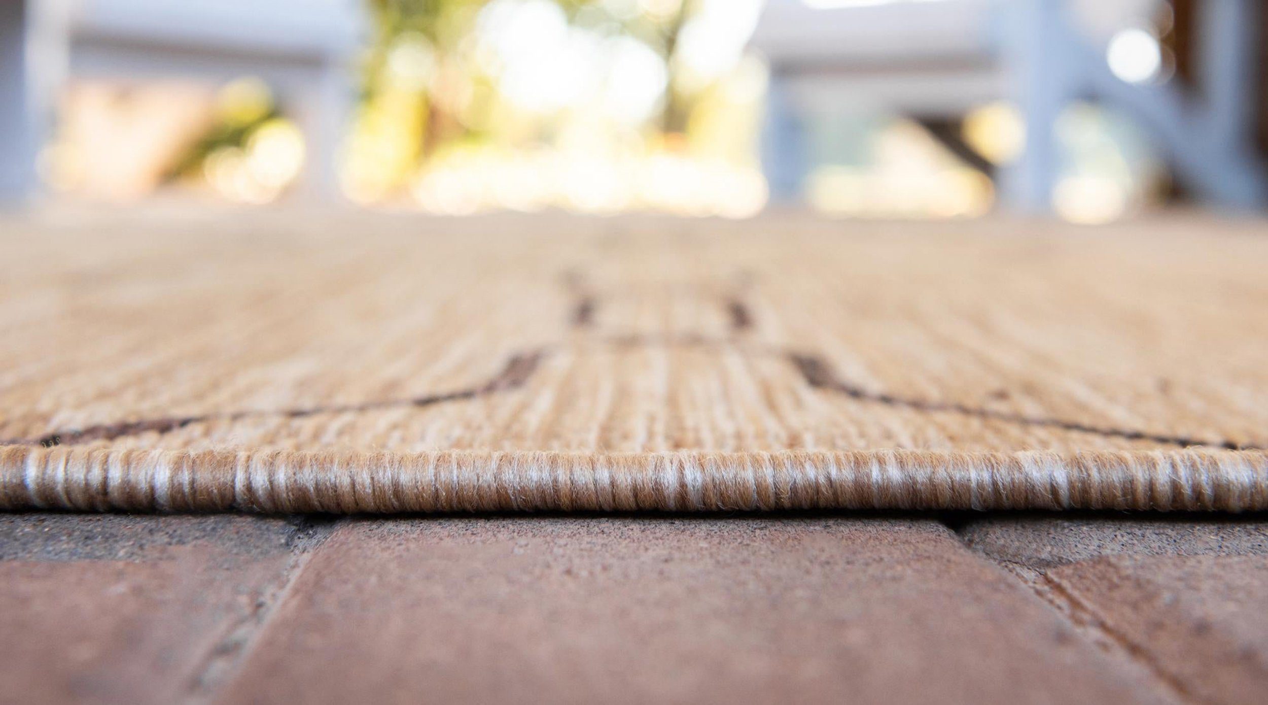 LebensWohnArt Teppich Teppich OUTDOOR CIATO Rechteckig Braun 150x245 cm Indoor/Outdoor, Höhe: 0.4064 mm