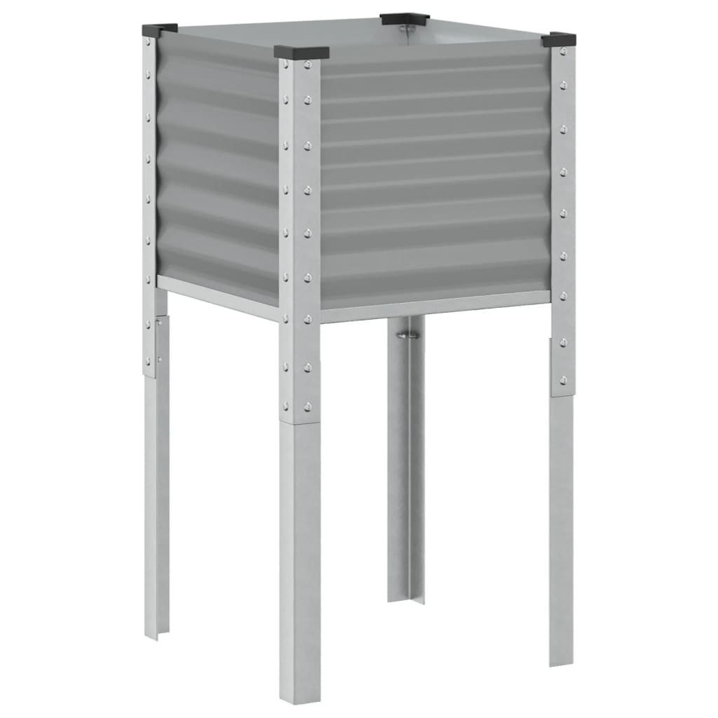 vidaXL Blumentopf Pflanzkübel Grau 45x45x88 cm günstig online kaufen