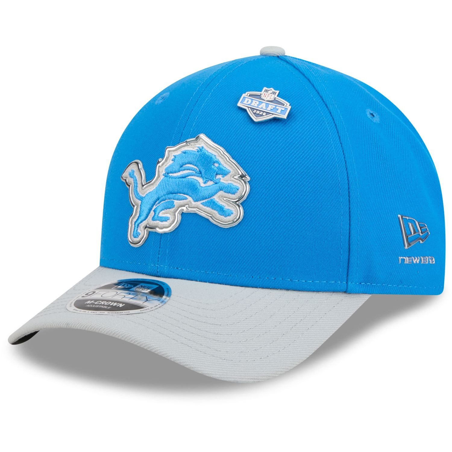 New Era Snapback Cap 9Forty MCrown NFL 2026 DRAFT Detroit Lions