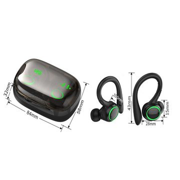 GelldG Bluetooth Kopfhörer Sport, in Ear Kopfhörer Kabellos mit Mikrofon Bluetooth-Kopfhörer