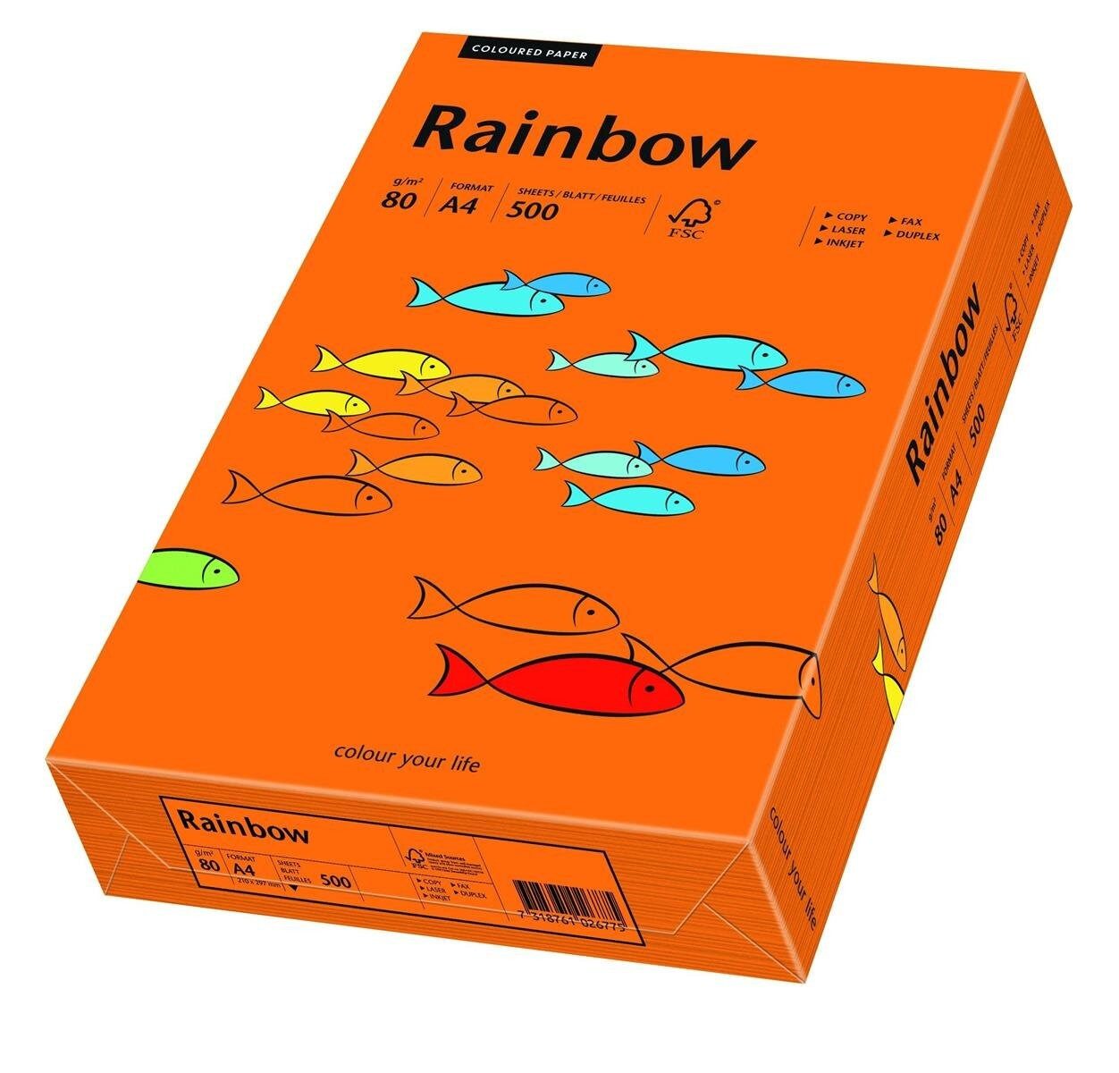 PAPYRUS Drucker- und Kopierpapier PAPYRUS Multifunktionspapier Rainbow A4 80 g/qm