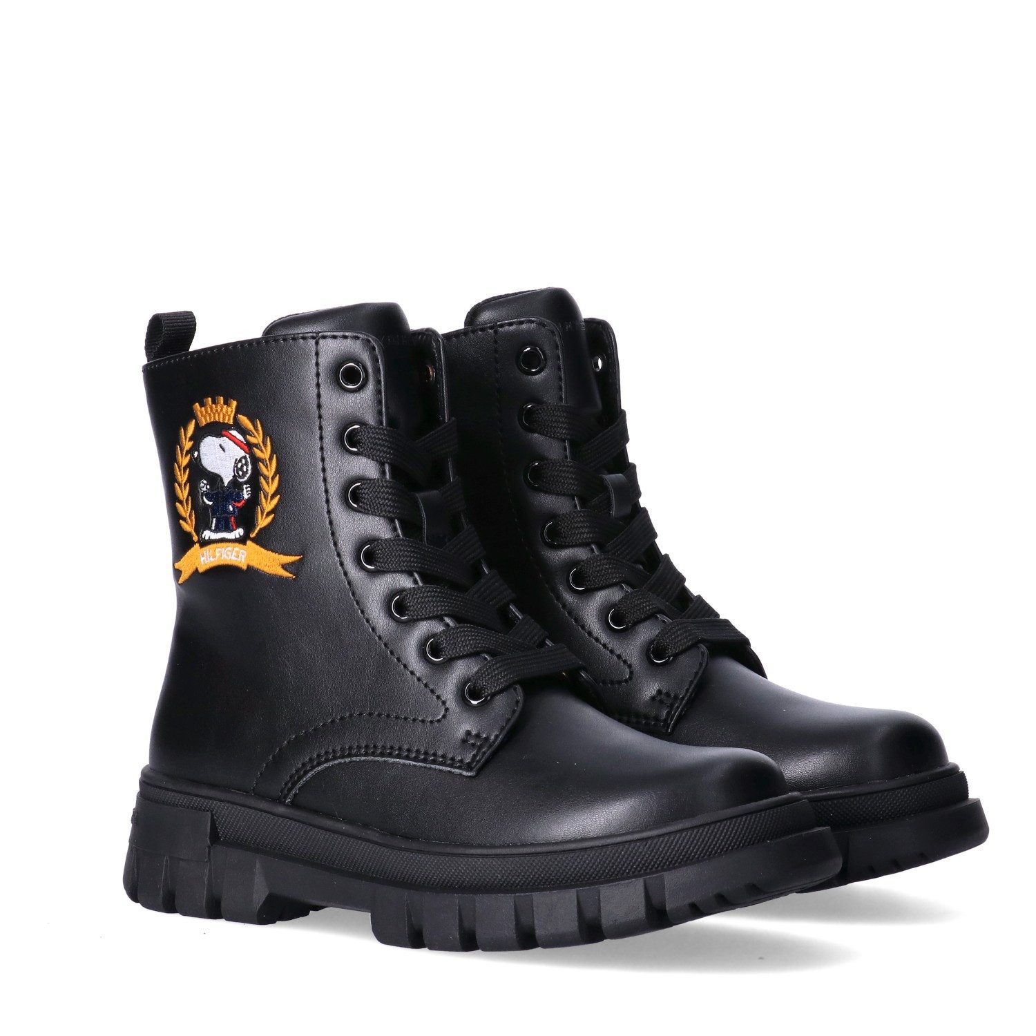 Tommy Hilfiger Schnürboots TH x Snoopy Boots mit Schnürung und Innenreißverschluss