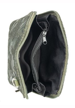 Der Trachtler Trachtentasche Umhängetasche Handtasche Veloursleder/genarbtes Leder, mit verspielter Paisley-Prägung