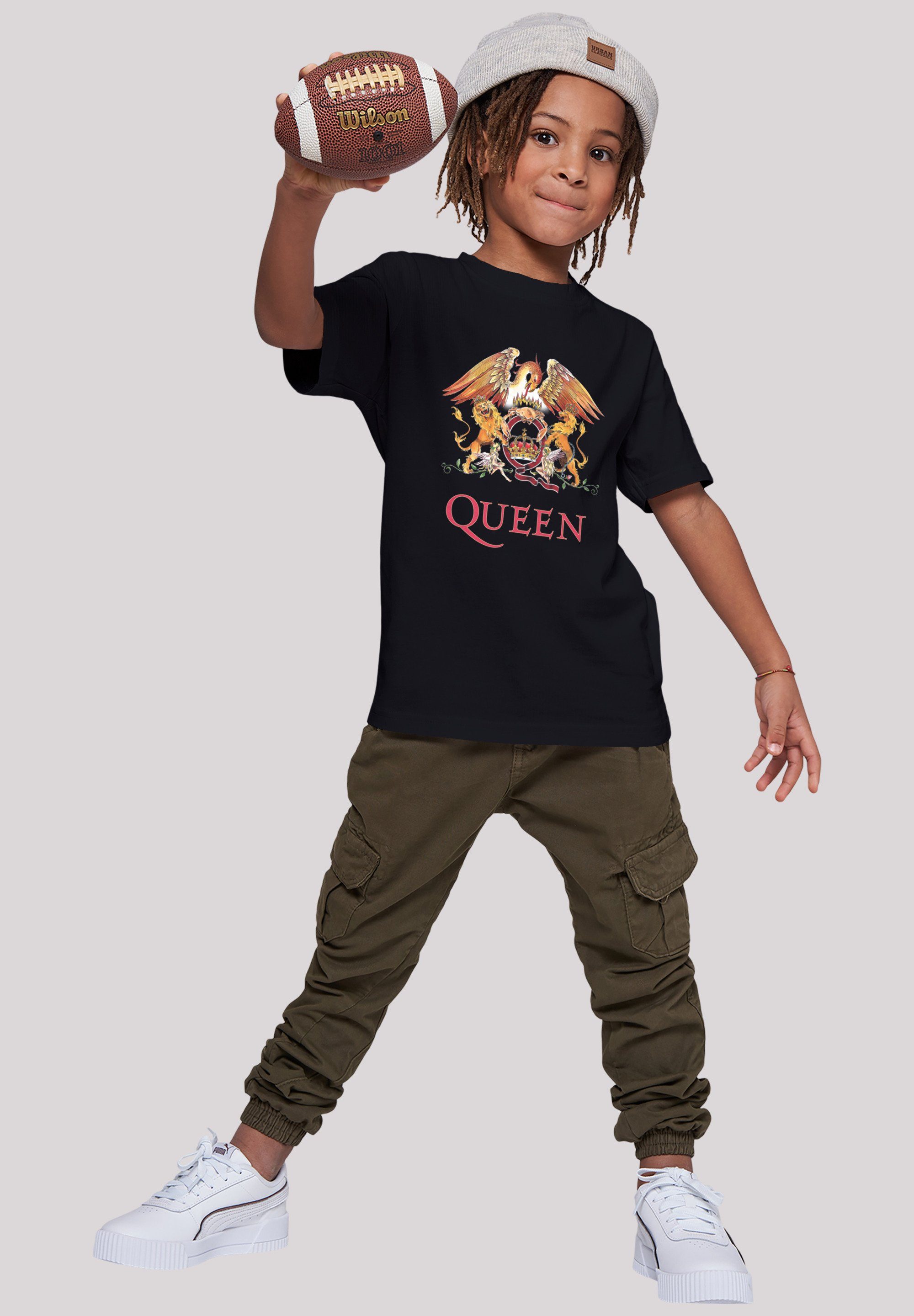 T-Shirt Queen Classic Print Black Rockband Crest F4NT4STIC schwarz