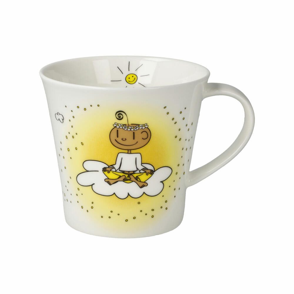 Goebel Tasse Der kleine Yogi - Dein Lächeln 350 ml, Fine Bone China
