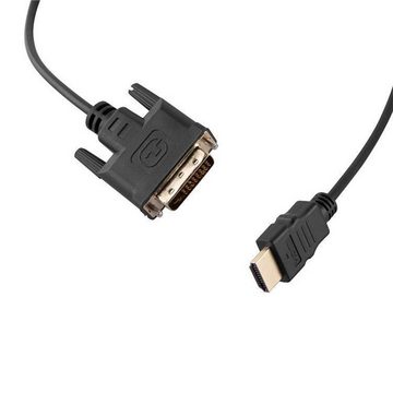 Cadorabo HQ HDMI zu DVI Kabel High Speed HDMI-Kabel, High Quality HDMI zu DVI Kabel