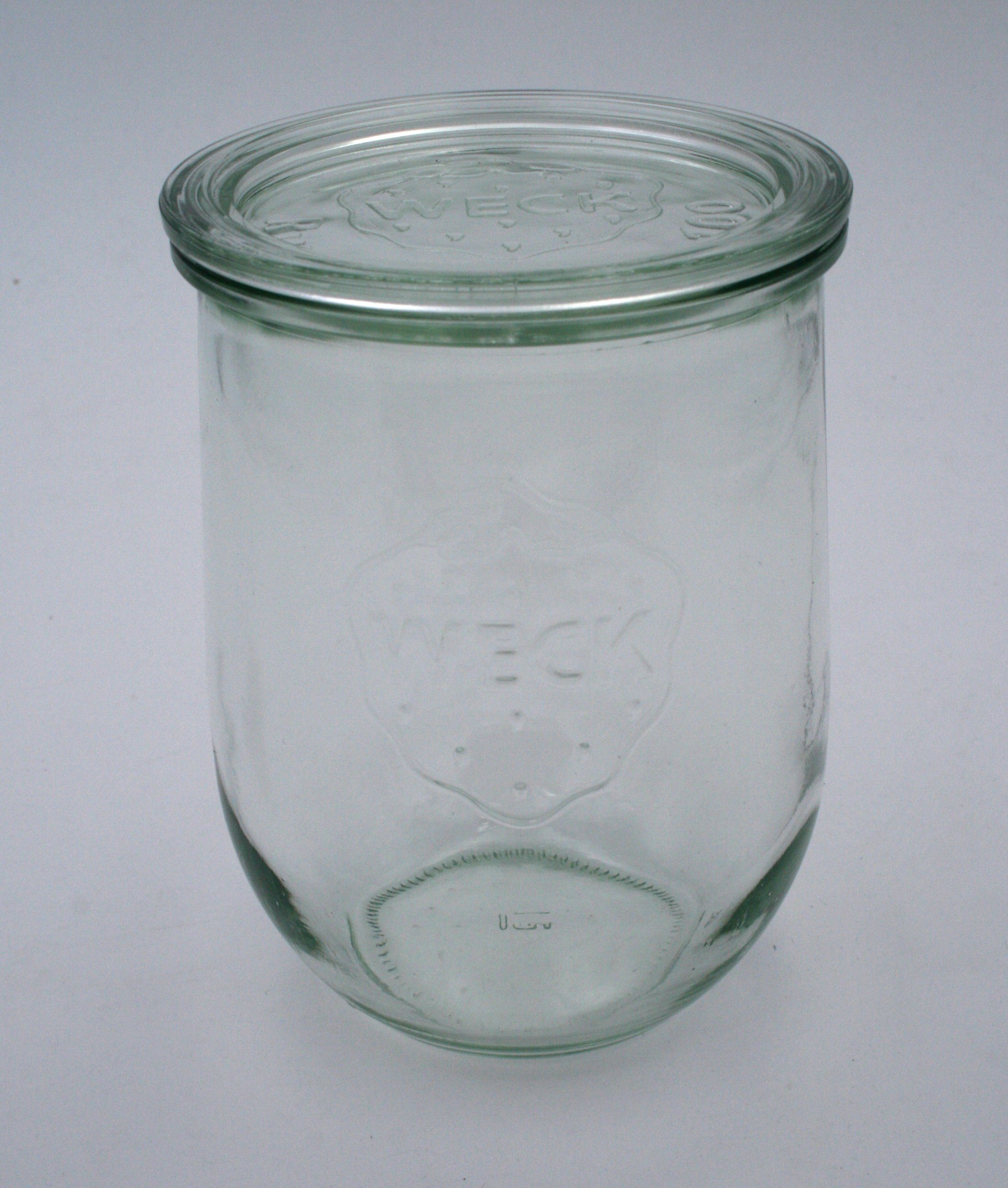 WECK Einmachglas 6 Weck Einkochgläser ml 100 RR 1062 Tulpenform mit Deckel Nr.745