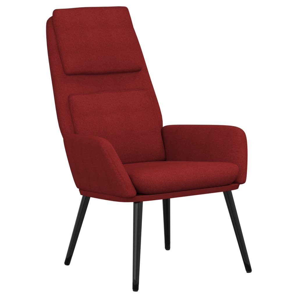 vidaXL Sessel Relaxsessel Stoff Weinrot (1-St) günstig online kaufen