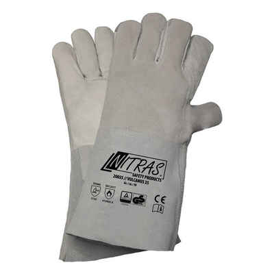 Nitras Hitzeschutzhandschuhe NITRAS 20035 Vulcanus Schweisserhandschuhe - 5-Finger Handschuhe