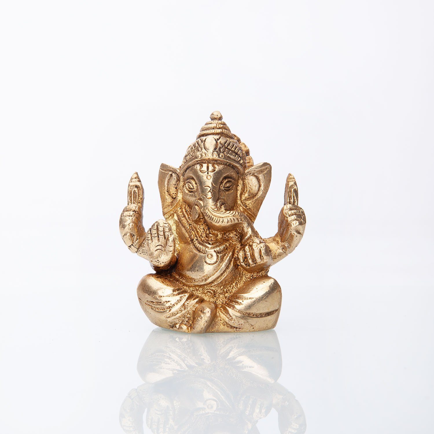 bodhi Dekofigur Ganesha Statue, Messing ca. 7 cm