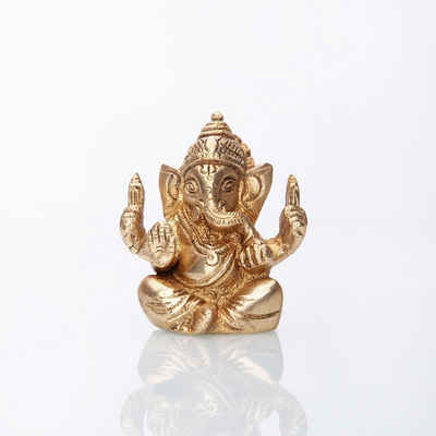 bodhi Dekofigur Ganesha Statue, Messing ca. 7 cm
