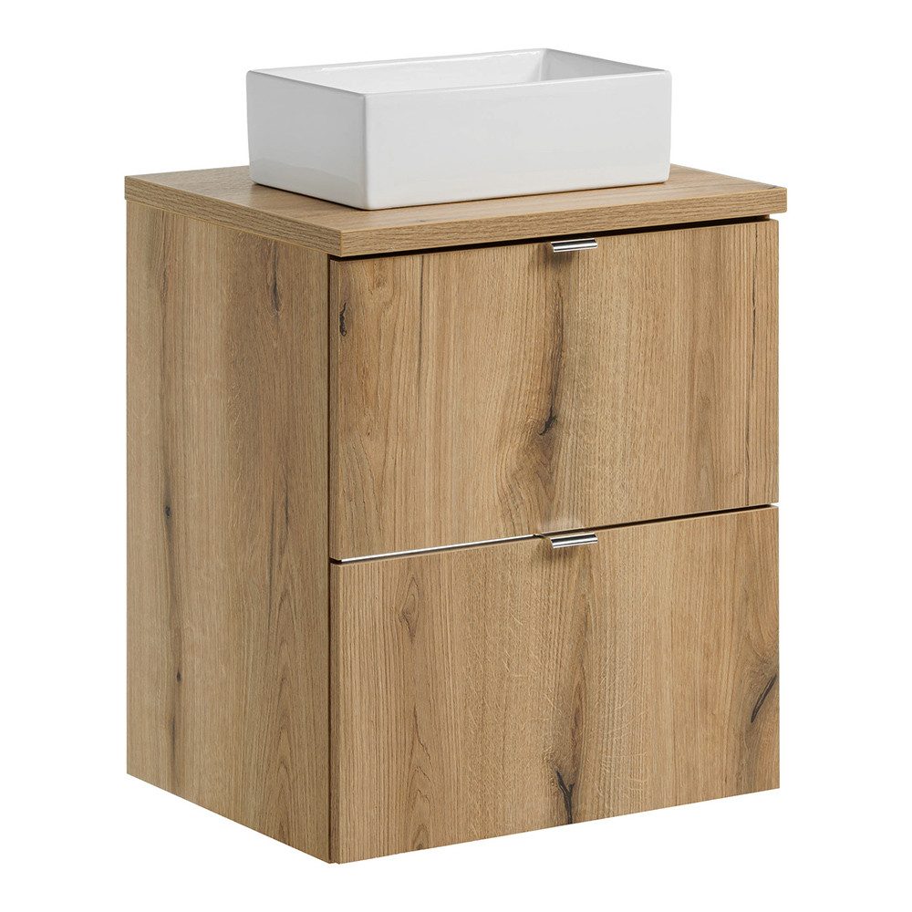Lomadox Waschtischplatte NEWPORT-56-OAK, 50cm, in Eiche – Bild 5 von 5