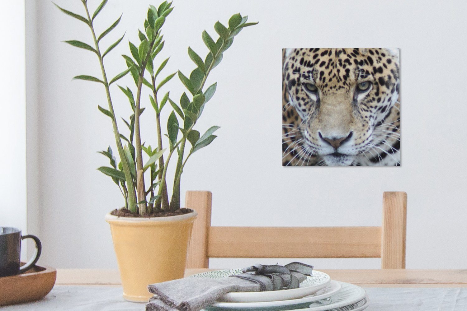 (1 Leinwand Leinwandbild - St), Jaguar - Raubtier Schlafzimmer Bilder für OneMillionCanvasses® Augen, Wohnzimmer