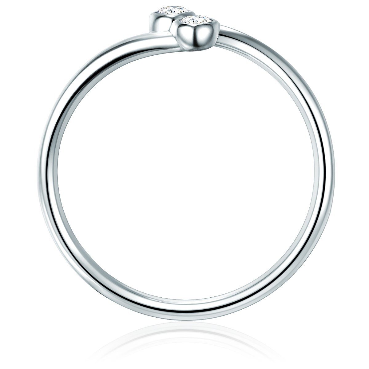 Zirkonia Trilani aus Sterling 925 Damen-Ring Silber, mit Silberring