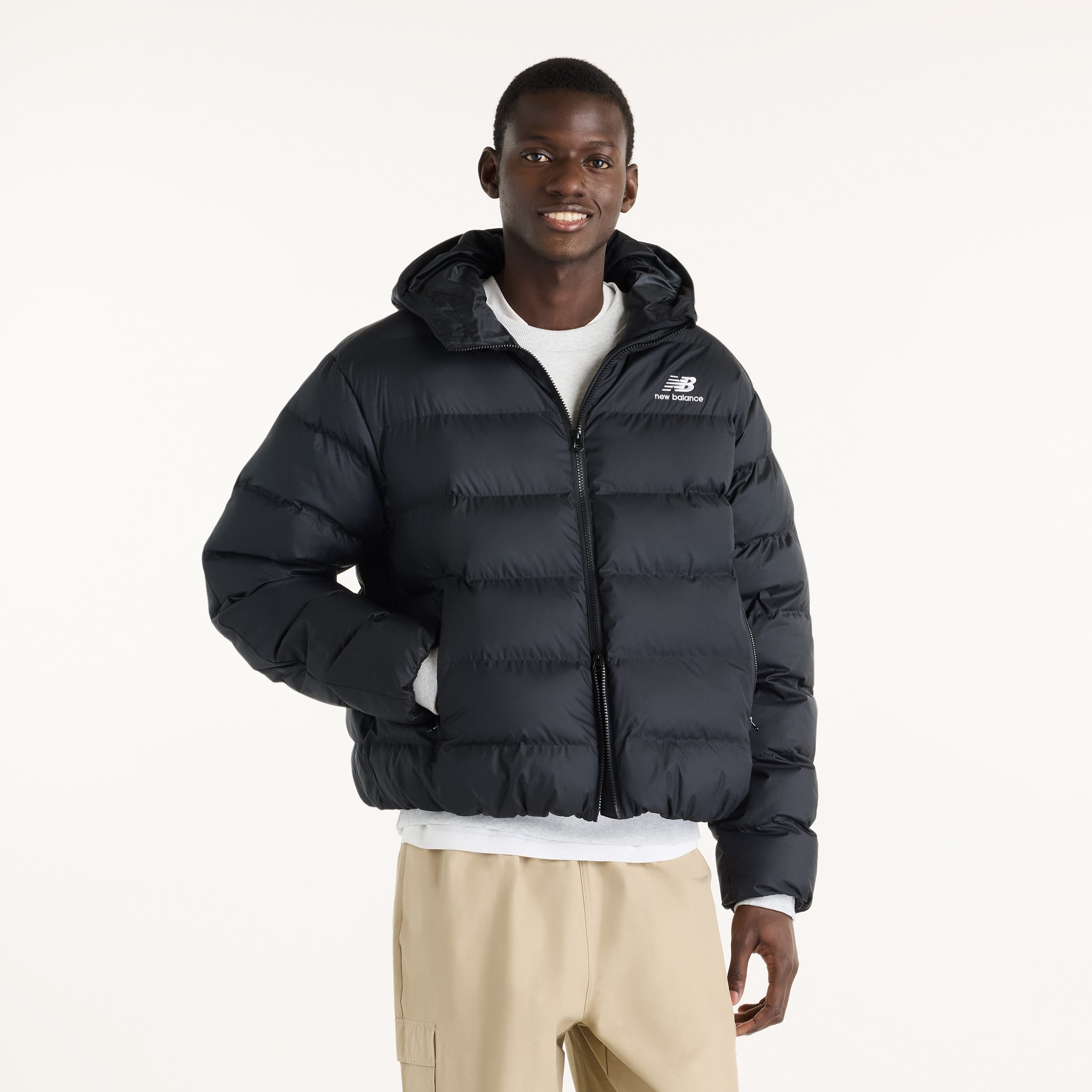 New Balance Steppjacke BOSTON PUFFER JACKET mit sportlichem Stil, leichtes Tragegefühl, auch in großen Größen
