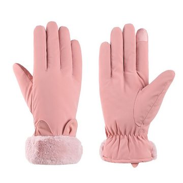 yozhiqu Reithandschuhe Winterhandschuhe für Damen, Touchscreen-Handschuhe, warme, weiche wasserdichte, für Radfahren, Laufen und Outdoor-Sport