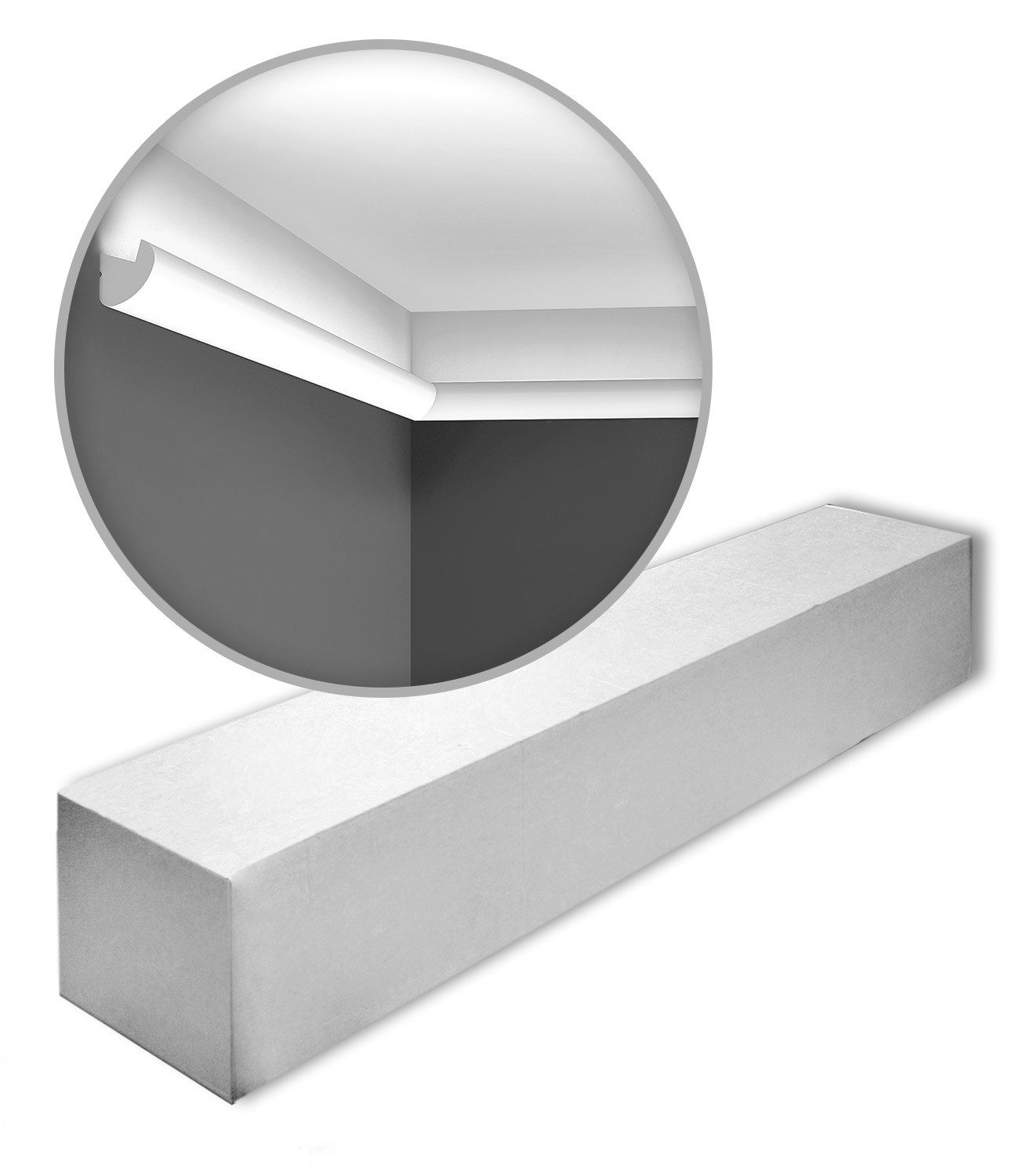 Orac Decor Deckenleiste CX188-box Eckleisten 1 Karton SET mit 20 Zierleisten 40 m, kleben, Duropolymer®, 20-St., 1 x Karton SET, 1 Karton SET mit 20 Leisten Eckleisten Stuckleisten 40 m