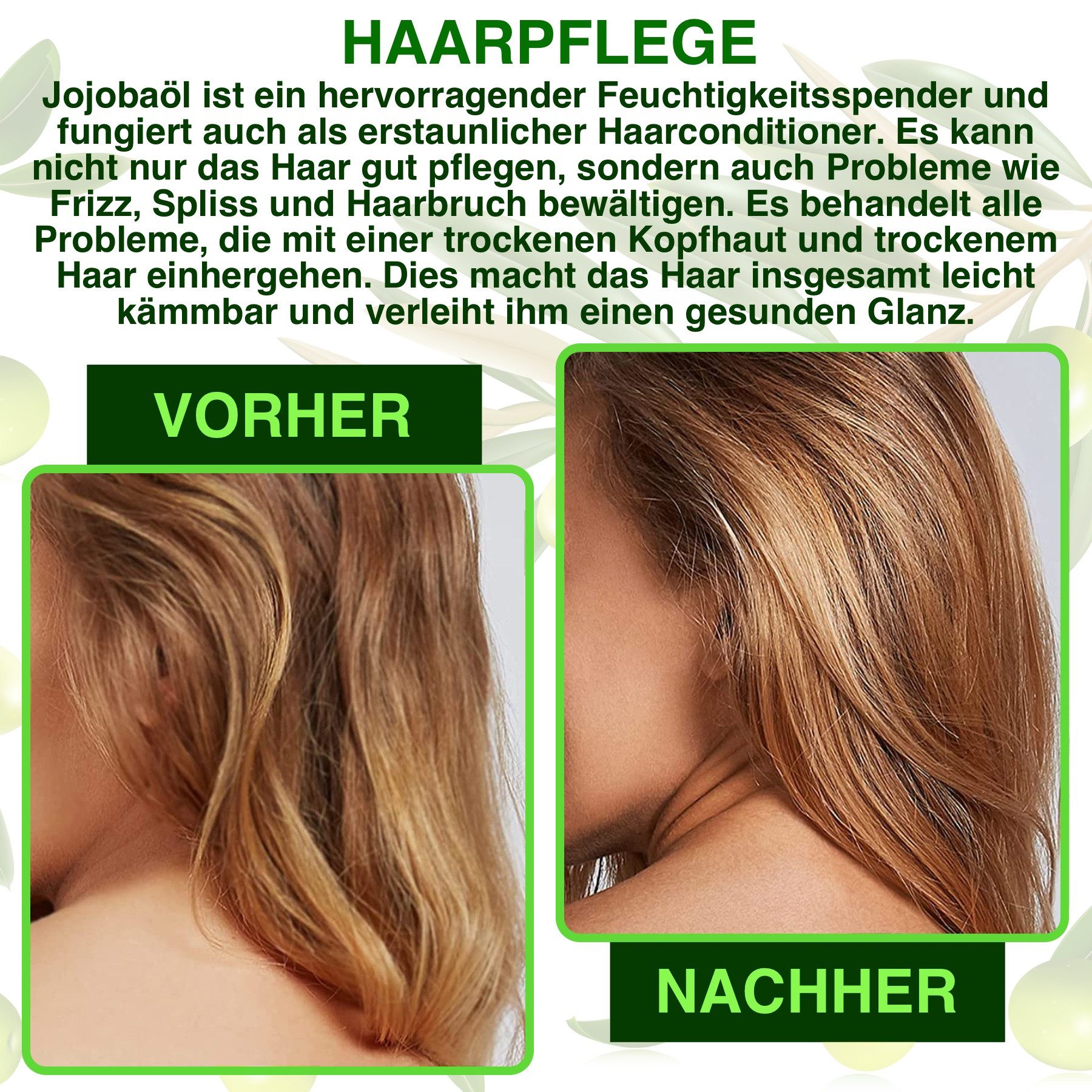 ALIVER Haaröl Jojoba Haaröl Haut Wimpern Bio Vegan 60ml Aliver, 1-tlg., Bio Vegan