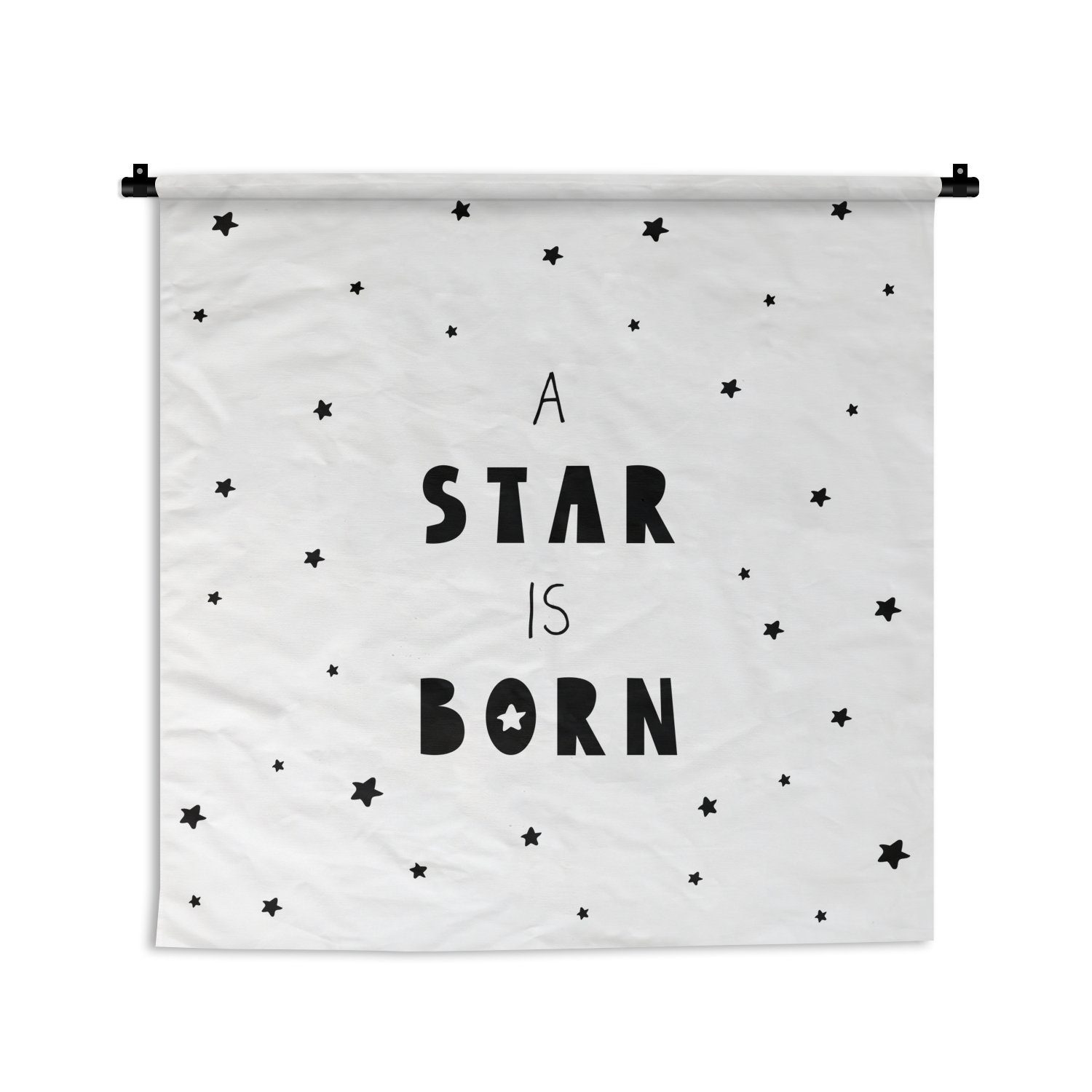 MuchoWow Wanddekoobjekt Zitate - Ein Stern ist geboren - Baby - Kinder - Sprichwörter, Wanddeko für Wohnzimmer, Schlafzimmer, Kleid, Wandbehang, Kinderzimmer