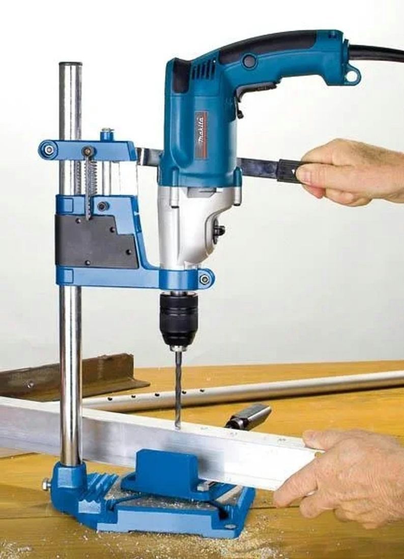 Westfalia Werkzeug Bohrständer Bohrständer und Maschinenschraubstock im Set