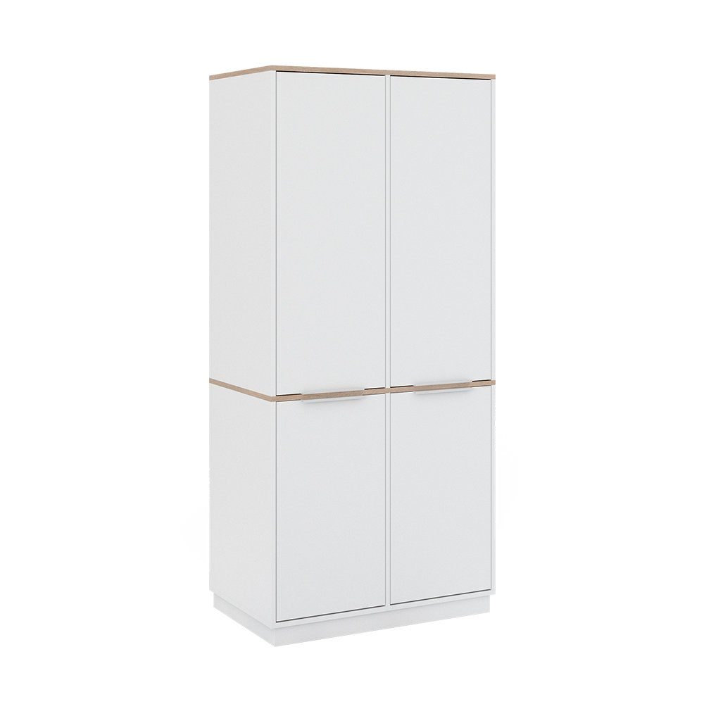 Vicco Kleiderschrank Schrank Betti 72x179 cm Weiß Sonoma