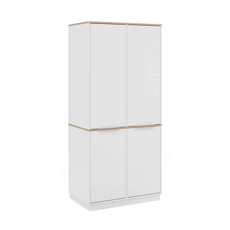 Vicco Kleiderschrank Schrank Betti 72x179 cm Weiß Sonoma