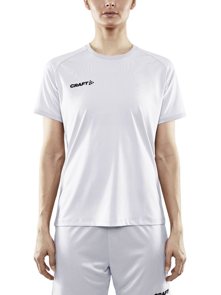 Craft Trainingsshirt Progress Indoor Jersey (elastisches Material) weiss Damen