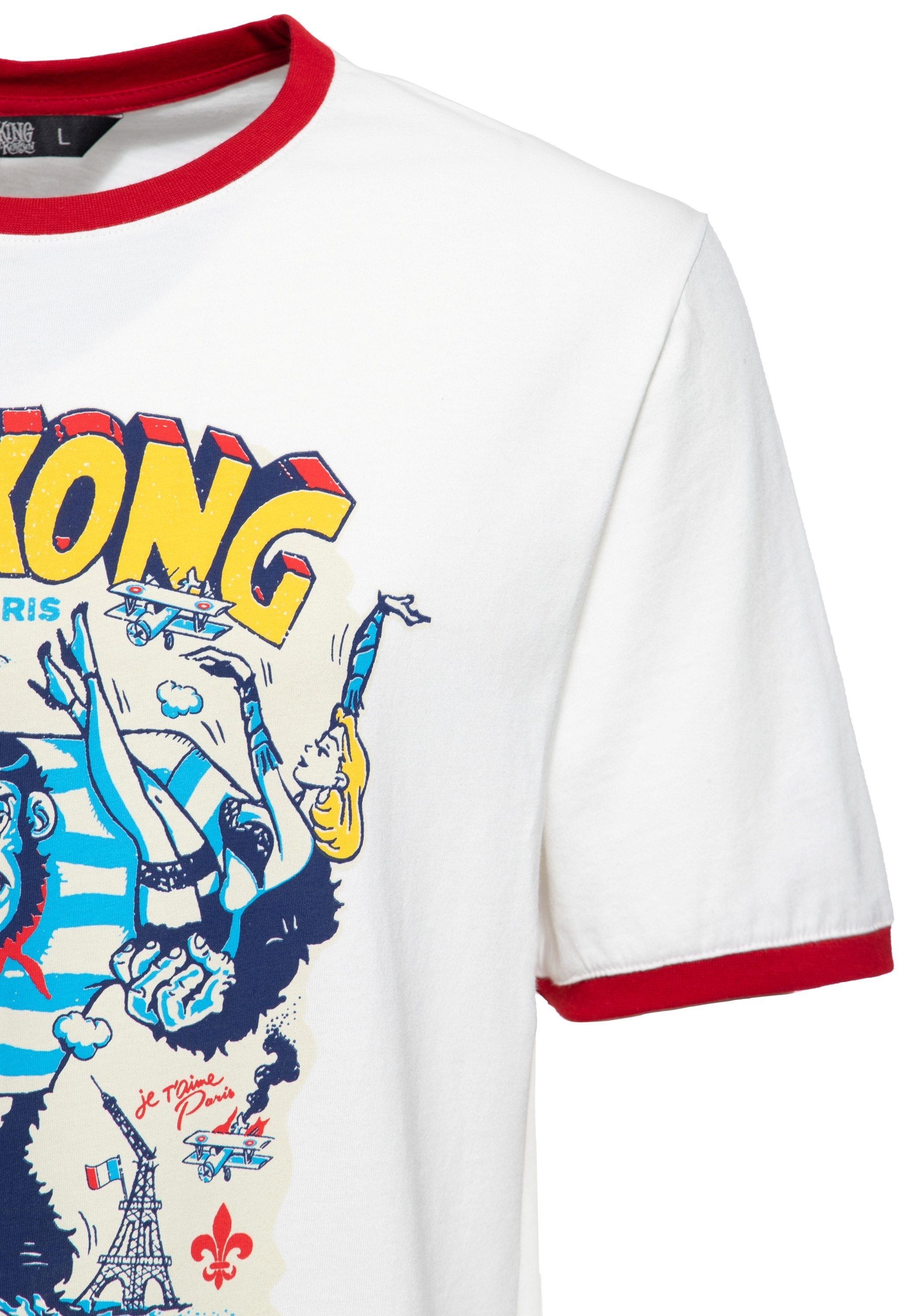 KingKerosin Print-Shirt Paris (1-tlg) mit Artwork-Motiv
