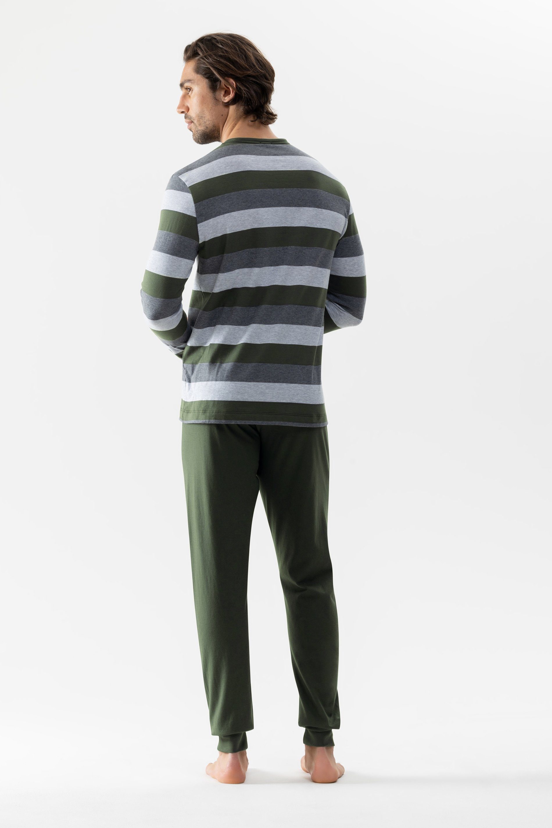 Mey Pyjama Mey Herrenbündchenpyjama 34053 deep green (1 Stück, 1 tlg., 1 St günstig online kaufen