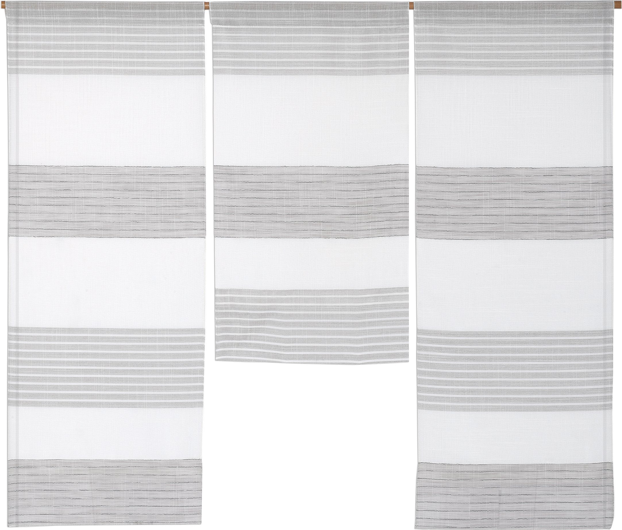 EXPERIENCE Scheibengardine 3er Set Miniflächen Vorhänge Scheibengardine Küc günstig online kaufen