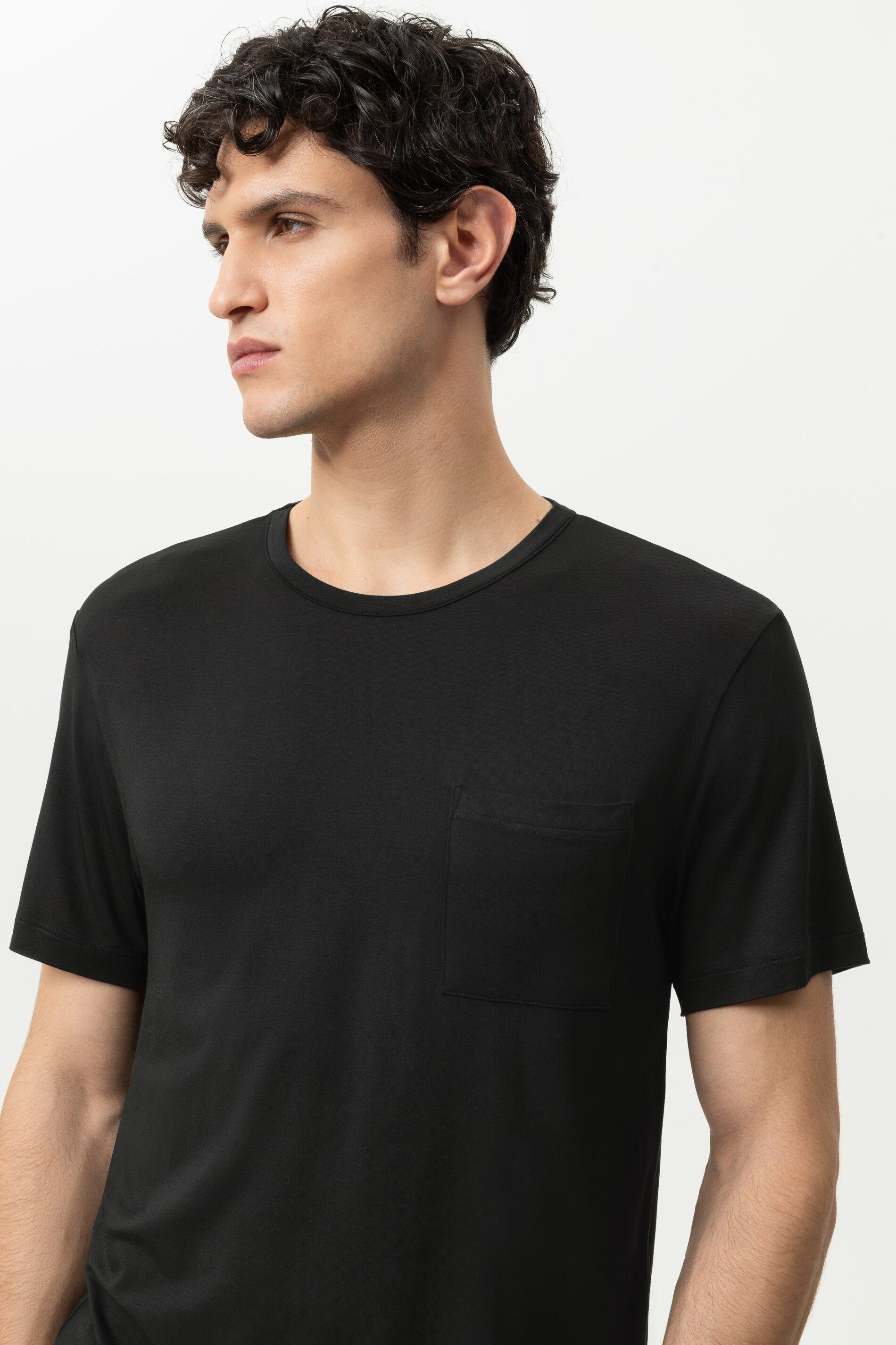 Mey Pyjamaoberteil Mey T-Shirt Serie Jefferson Uni T-Shirt (1-tlg) Basic Shirt, zeitloses Design, weiches Modal, purer Komfort